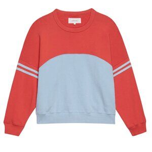 The Great. Crosscountry Teammate Sweatshirt XS Tomato/Stargazer NWOT